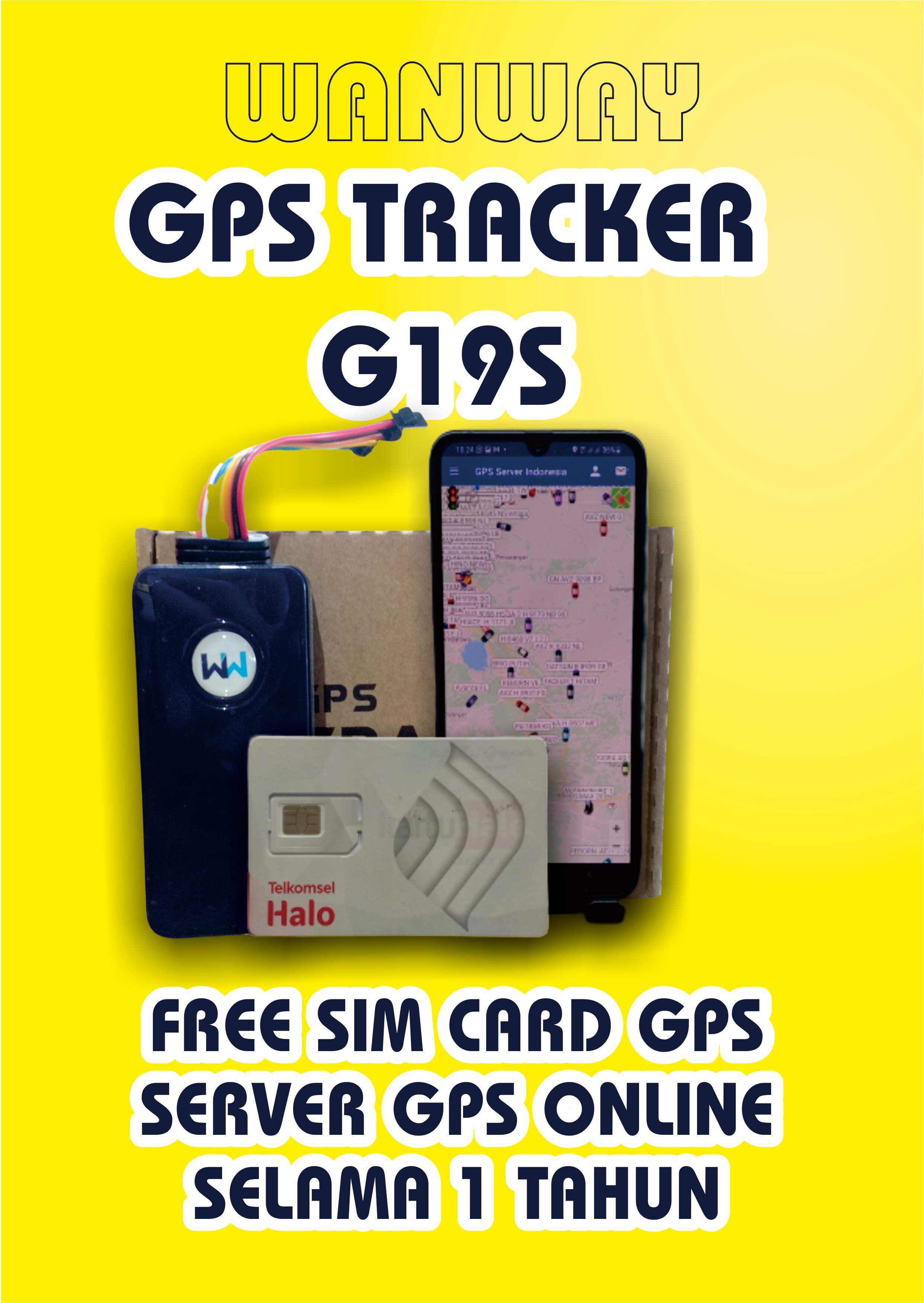 PAKET GPS TRACKER G19S / FREE APLIKASI GPS DAN KARTU HALO GPS Lazada Indonesia
