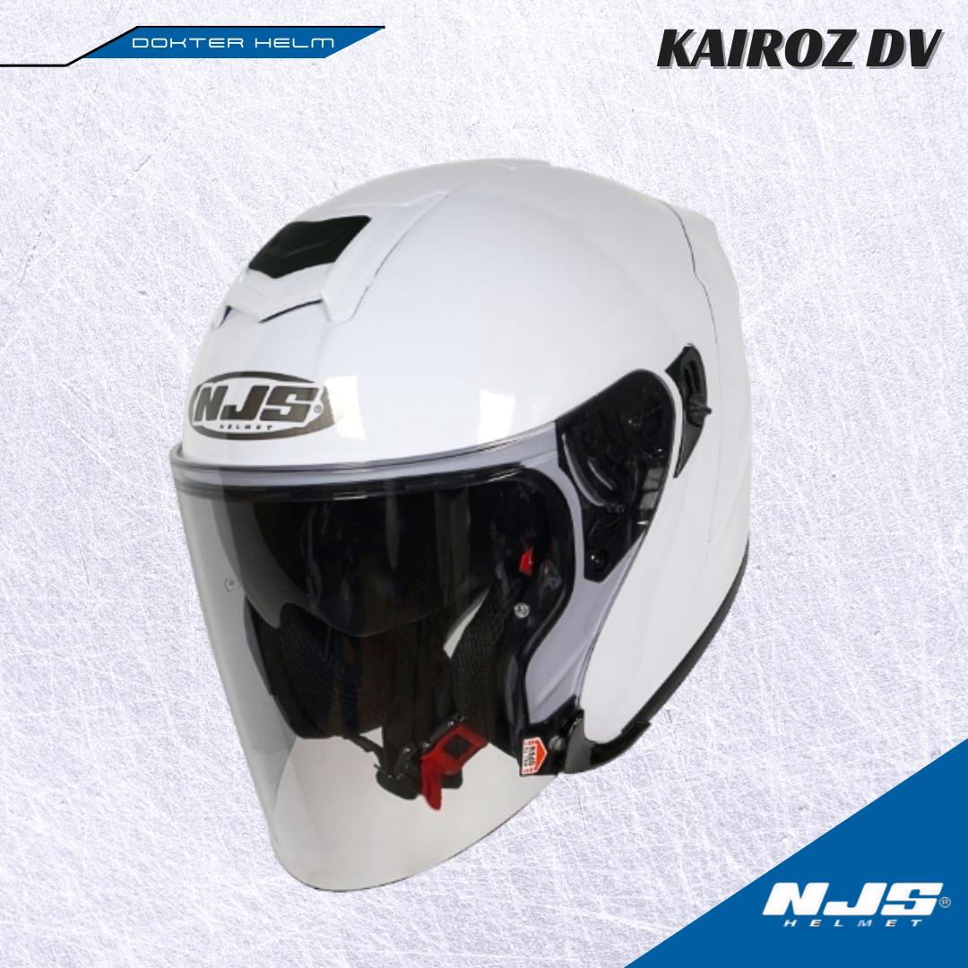 NJS KAIROZ KAIROS DOUBLE VISOR Solid Helm Half Face Helm Kairoz