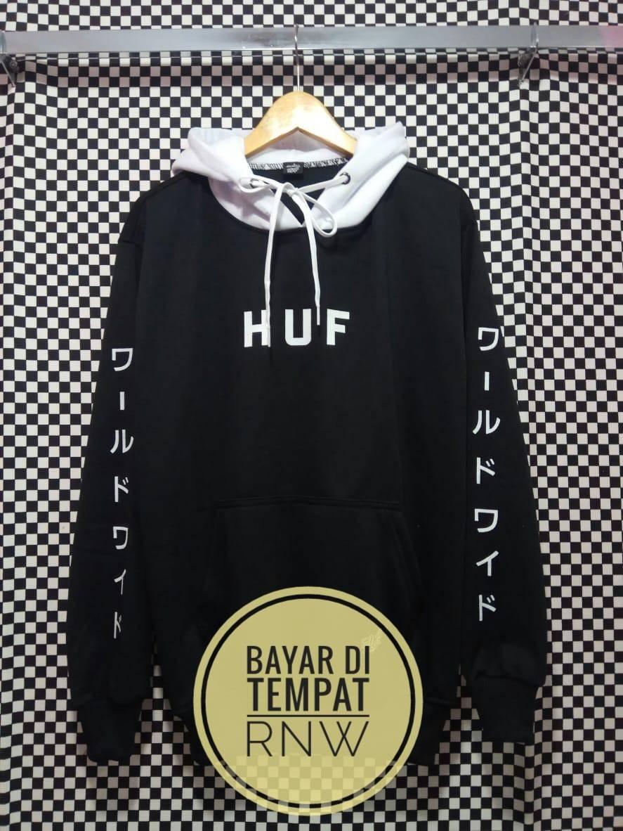 BAYAR DITEMPAT RNW NEW Jaket Pria Sweater Hoodie KOMBI HUF/Jaket Korea Jaket Suiter - Jaket Sweater Pria