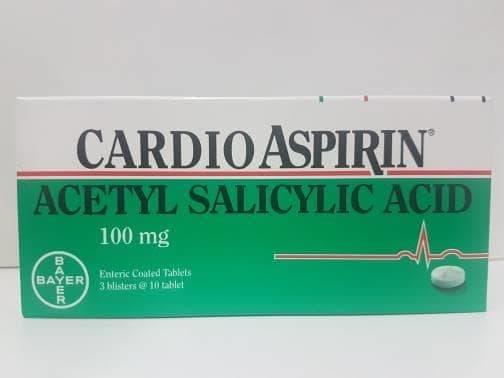 Cardio Aspirin 100mg 30's