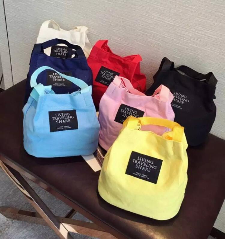 TBIG - Tas Korea Mini Canvas Tas Import Murah Living Traveling Share Tas Korea