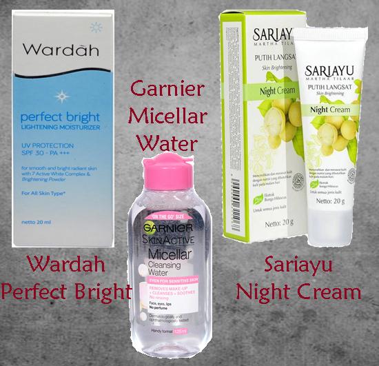 Wardah Perfect Bright + Sariayu Night Cream Free Garnier Micellar Water 125ml
