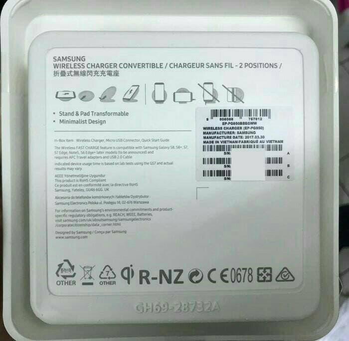 List Harga Charger Samsung Galaxy S8 Original Terbaru Juli 2019 3 Wireless Charger SAMSUNG GALAXY S8 S8+ Fast Charging ORIGINAL / CHARGER-OB5513