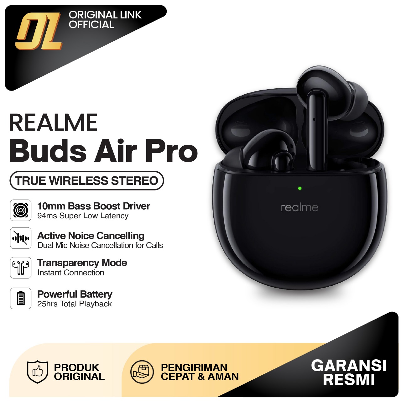 Realme Buds Air Pro Earbuds In Ear Earphone Headset Wireless