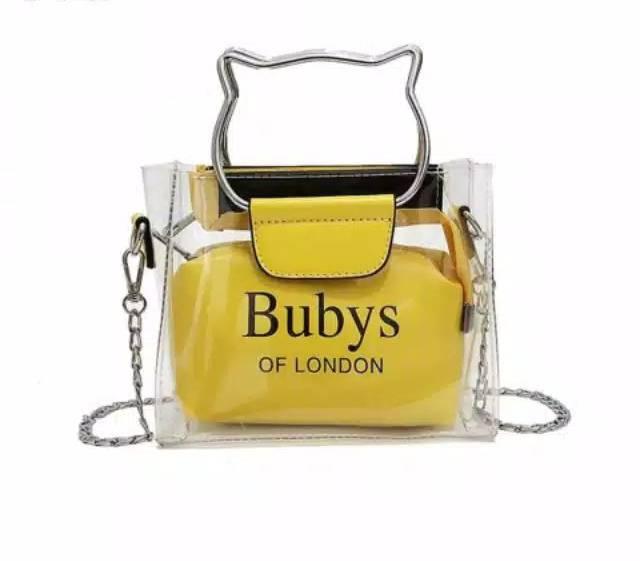 DRC TAS BUBYS TRANSPARAN /TAS MURAH HANDBAG/ FASHION OF LONDON