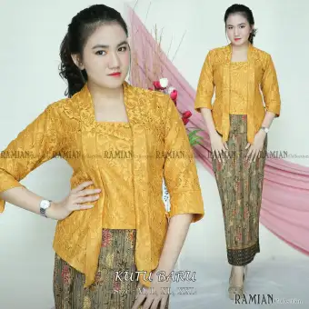 Atasan Kebaya Brukat Kutu Baru Kebaya Modern Kebaya Wisuda Kebaya Kutu Baru Hanya Atasan Saja