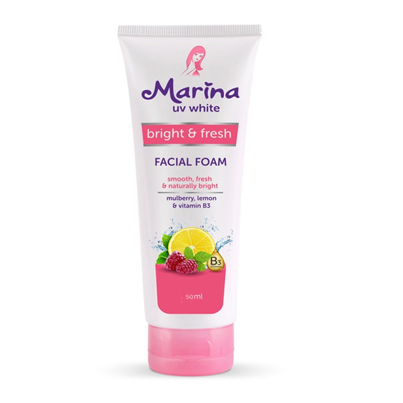 marina facial foam green tea