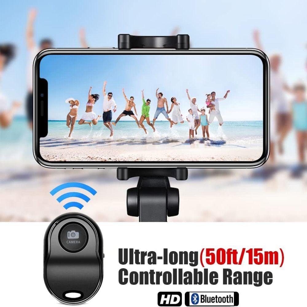 HVEYZB Universal Selfie Camera Stick Page Turning Wireless Shutter Release Button Bluetooth Self-Timer Remote Control