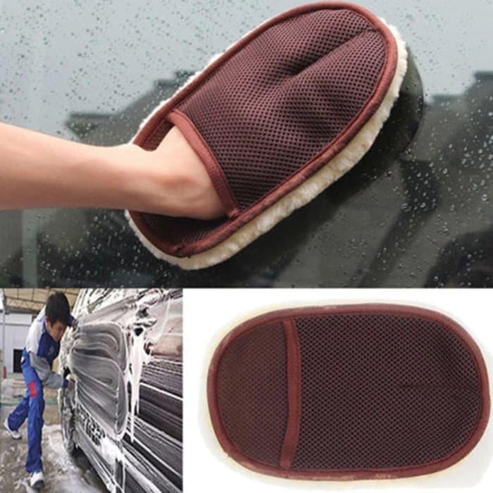 Car Wash Cleaning Glove Lap Cuci Mobil / Jendela / Dapur Serbaguna - Random Glove By Igrosir