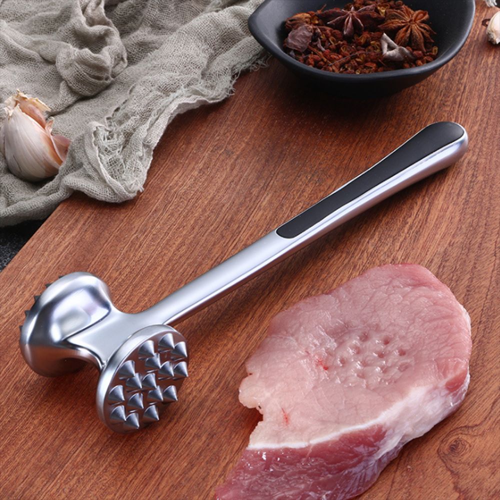 ZHANXENG498 Dining and bar Kitchen Tools Handle Cooking Stainless Steel Meat Tenderizer Meat Hammer Loose Meat