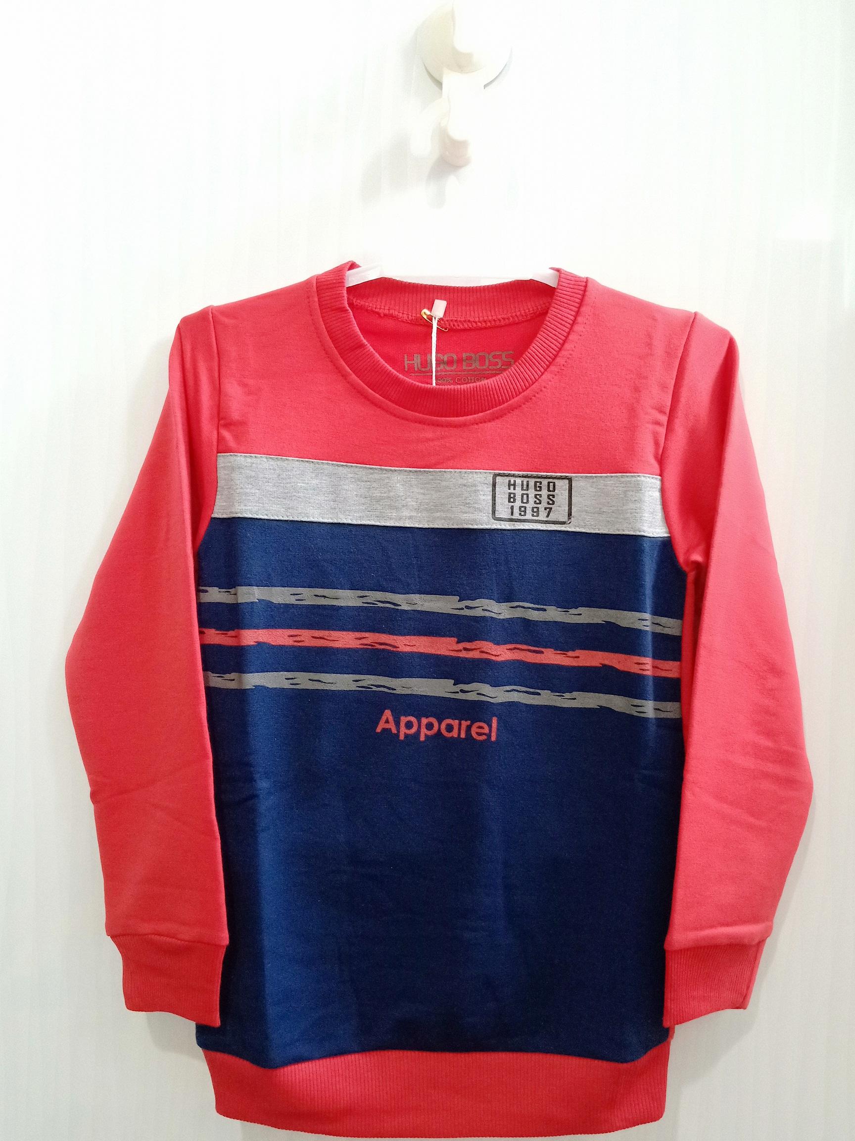 Baju Kaos Anak Cowo Lengan Panjang Branded HUGO BOSS Size 4