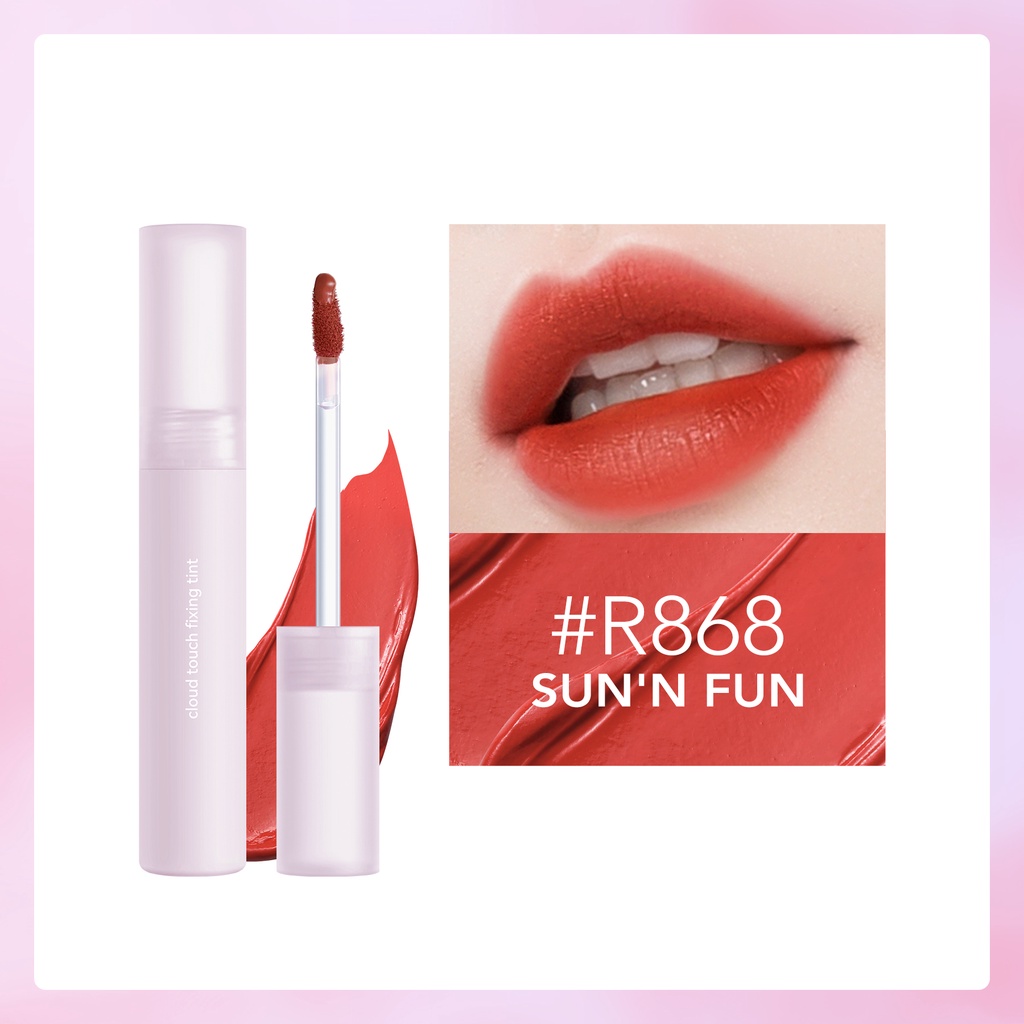 YOU Cloud Touch Fixing Lip Tint Soft Velvet Finish Lip Stain Korean Style Lipstik Bibir