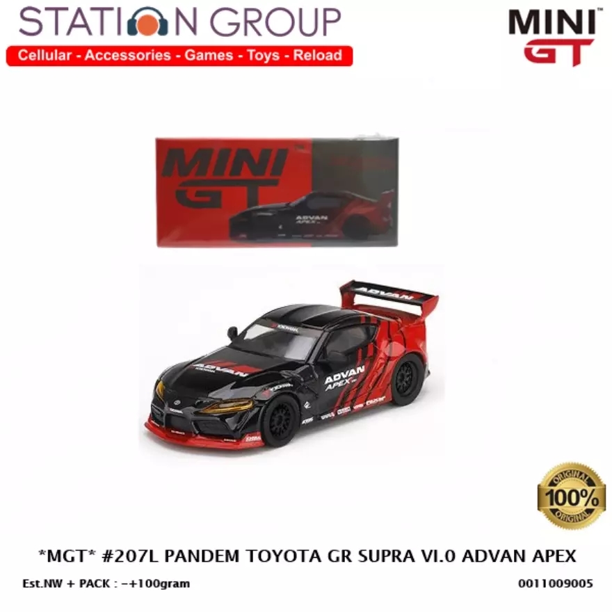 MINI GT #207L PANDEM TOYOTA GR SUPRA VI.0 ADVAN APEX
