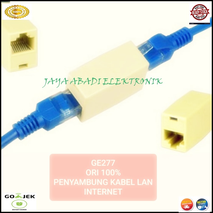 G277 ORIGINAL SAMBUNGAN KABEL LAN INTERNET JARINGAN BAREL BARREL RJ45 ...