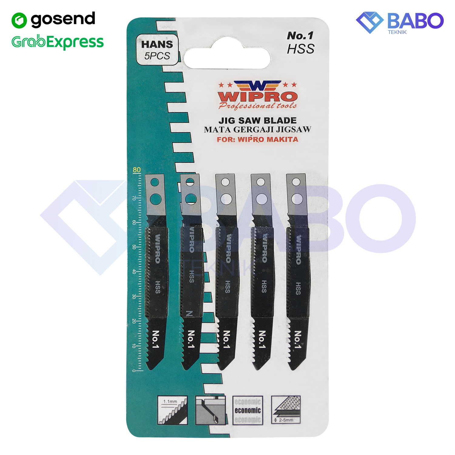 Mata Gergaji Jig Saw Jigsaw Blade Besi No 1 No1 Untuk Makita Wipro