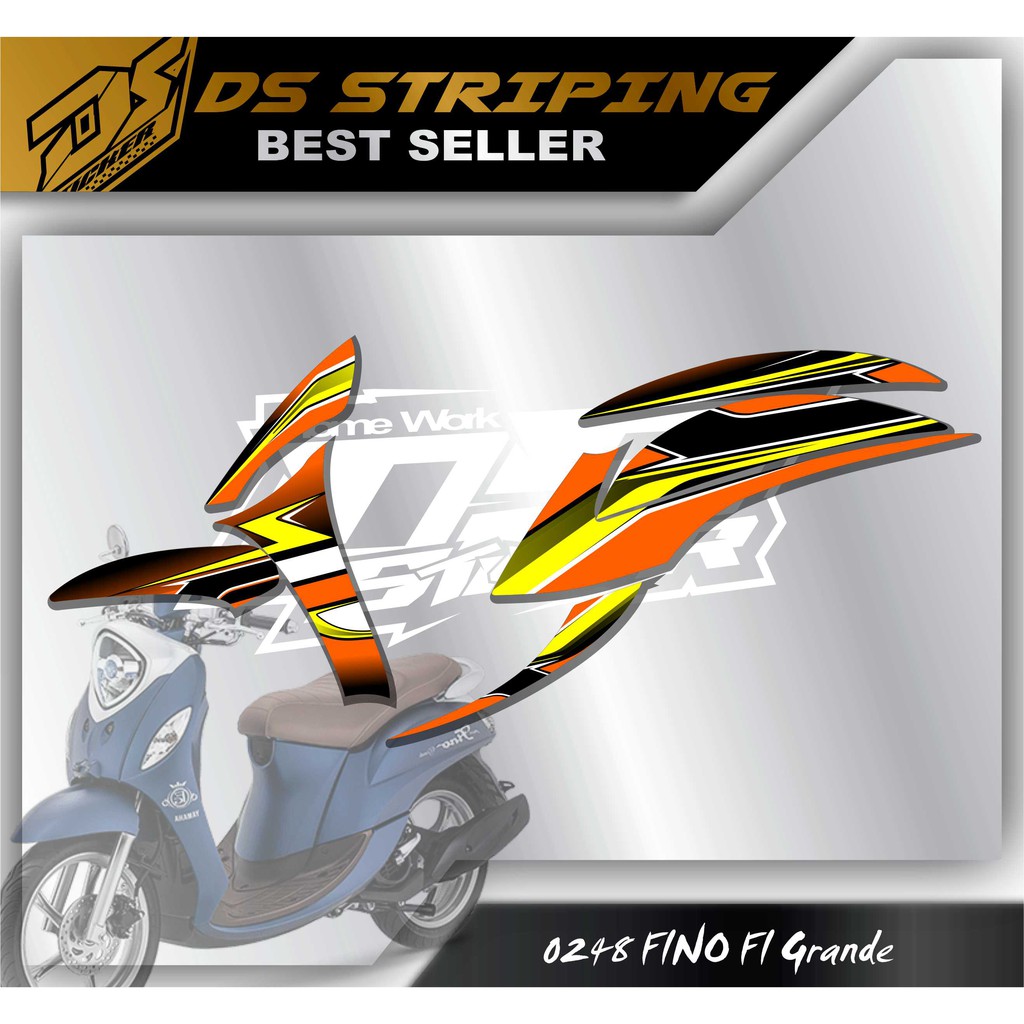 0248 Stiker Striping LIs Variasi Mio Fino FI Roadrace Simpel Lazada Indonesia