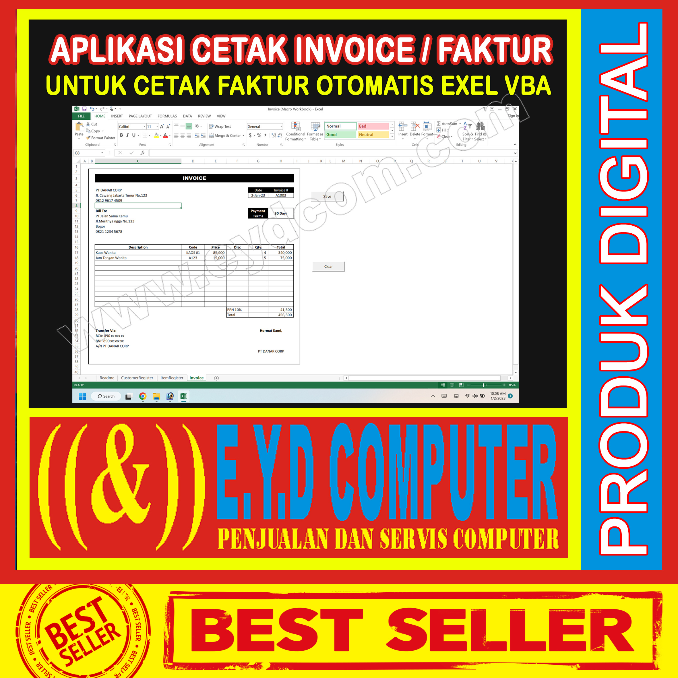 Invoice Barang PDF for Small Business