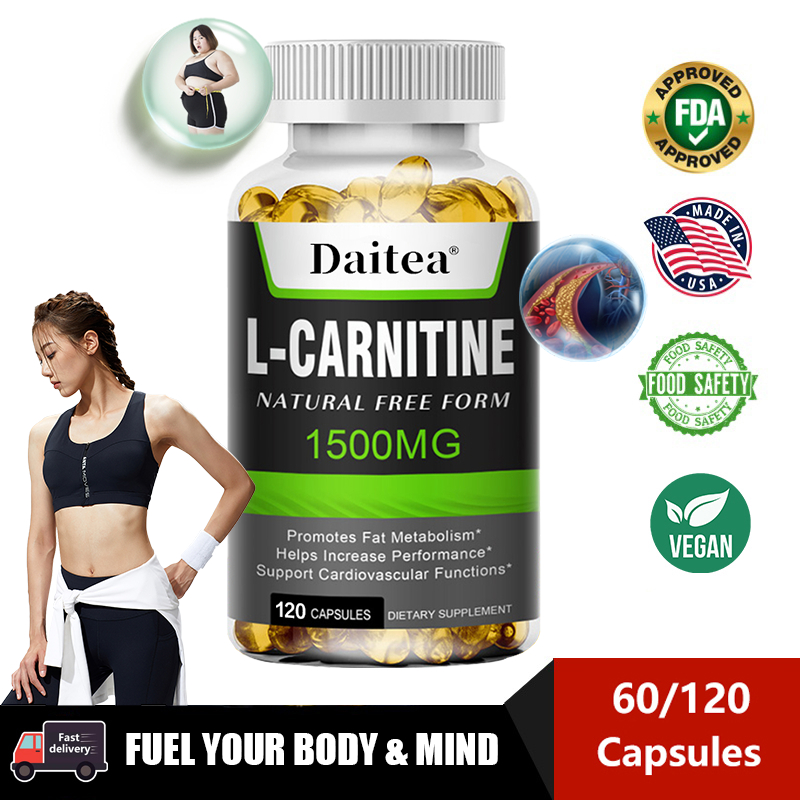 L-Carnitine | Meningkatkan Daya Tahan | Mendukung Pertumbuhan Otot |  Suplemen Penurun Berat Badan | Lazada Indonesia