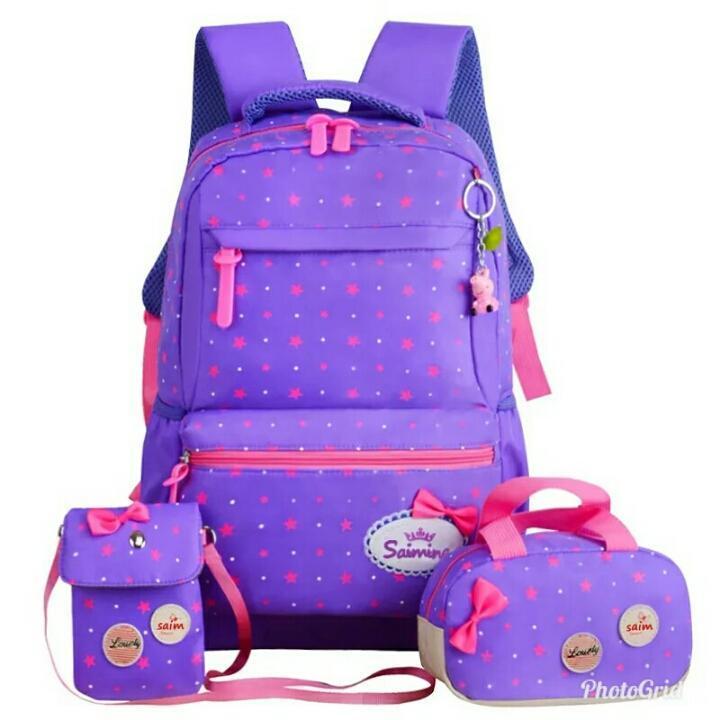 Tas Ransel Sekolah Anak 3in1 Tas Ransel wanita Bintang Tabur Tas ransel KPop