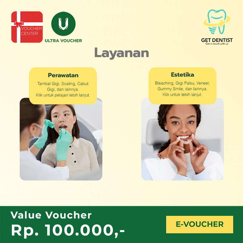 Voucher Digital Get Dentist 100.000 Voucher Value Lazada Indonesia
