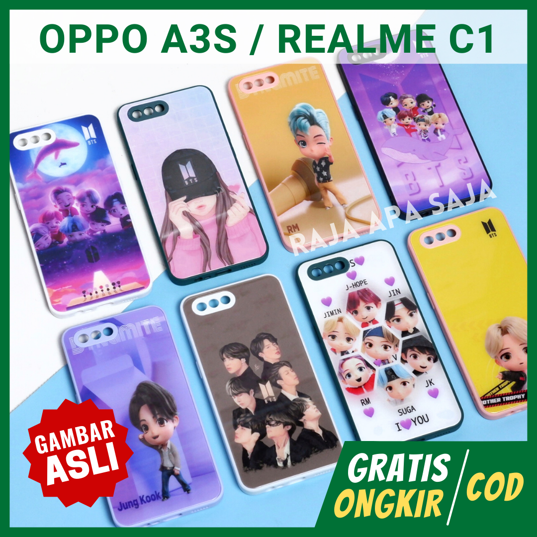 casing hp oppo a3s bts