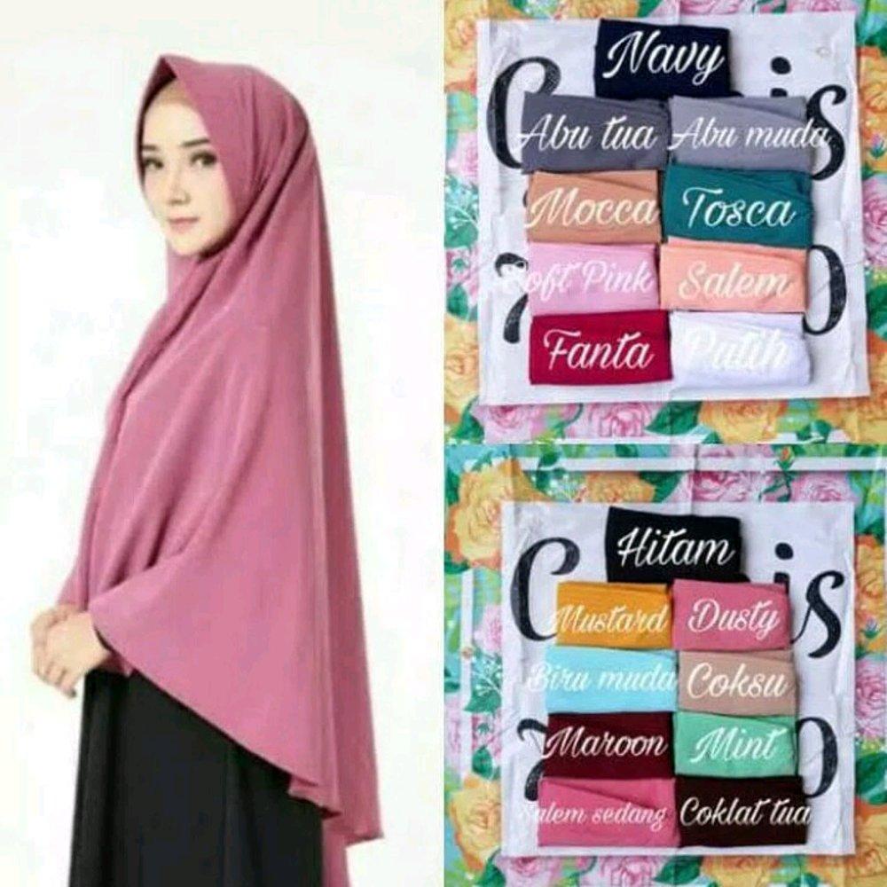 Termurah Khimar pet Jumbo jilbab wolfis antem kerudung instant instan