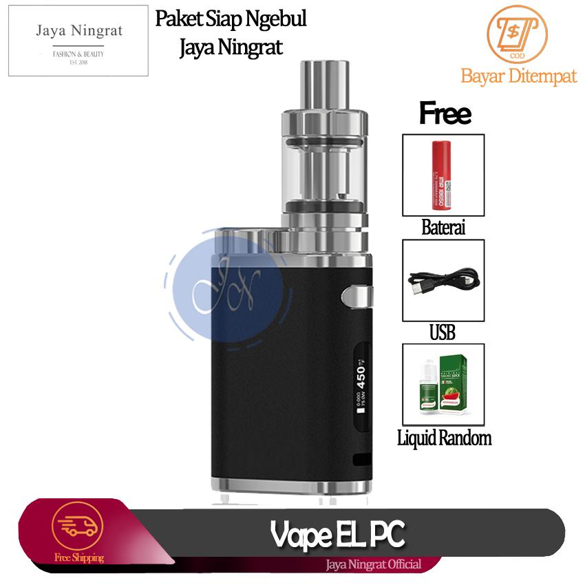 Jaya Ningrat - Paket Siap Ngebul EL PC Vape / Rokok Elektirk Murah 75 W 5V Stater Kit Rokok Listrik + Free Liquid Dan Baterai Jaya Ningrat - Paket Siap Ngebul EL PC Vape / Rokok Elektirk Murah 75 W 5V Stater Kit Rokok Listrik + Free Liquid Dan Baterai