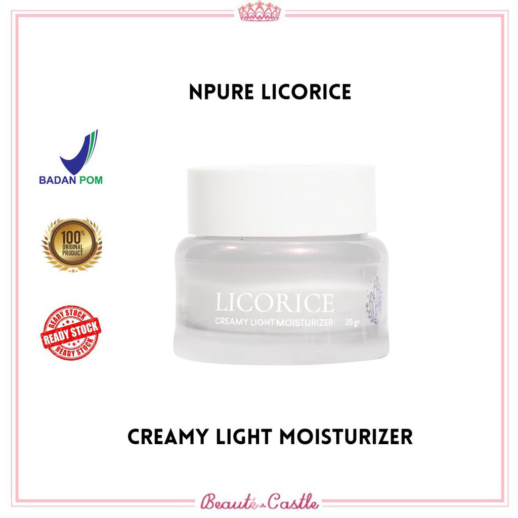 NPURE LICORICE CREAMY LIGHT MOISTURIZER Moisturizer Wajah Pelembab