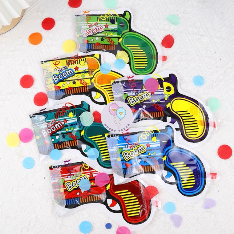 KONFETTI POPPER / PISTOL CONFETTI / CONFETTI GUN / PARTY POPPER