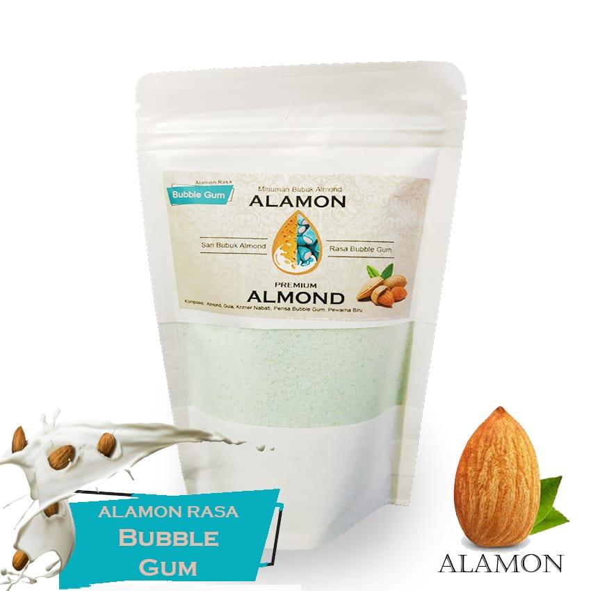 Alamon BUBBLE GUM Susu Almond Bubuk / ASI Booster & Brain Nutrition