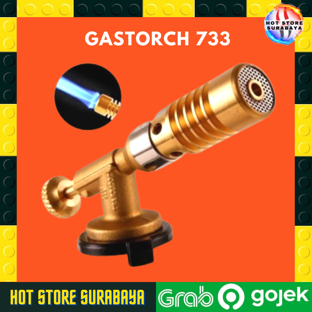 Gas Torch Flame Gun 733 full kuningan Jet Las Fire Blow Kepala Gas