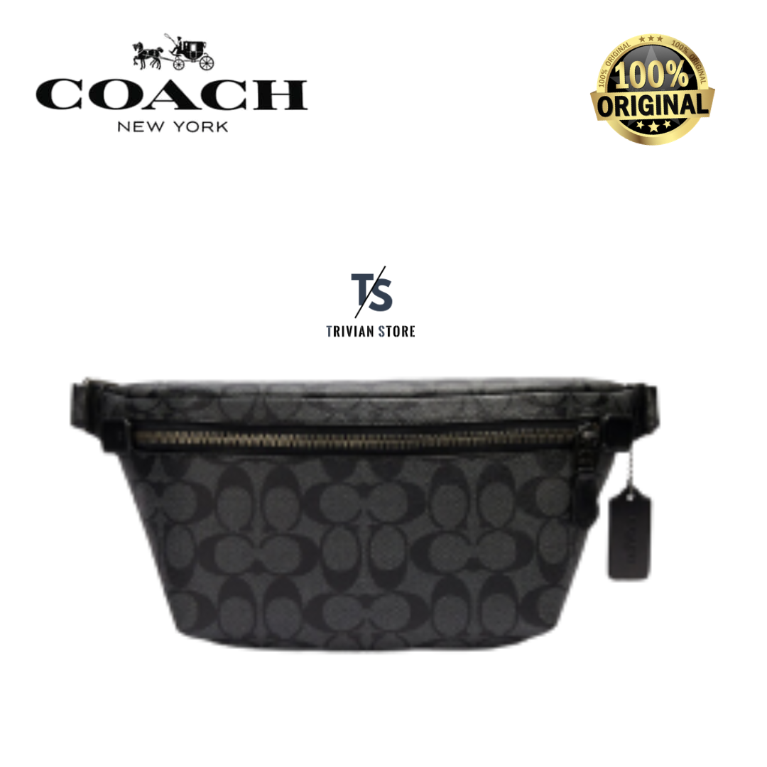 Coach Grade Belt Bag in Signature Canvas Black Lazada Indonesia