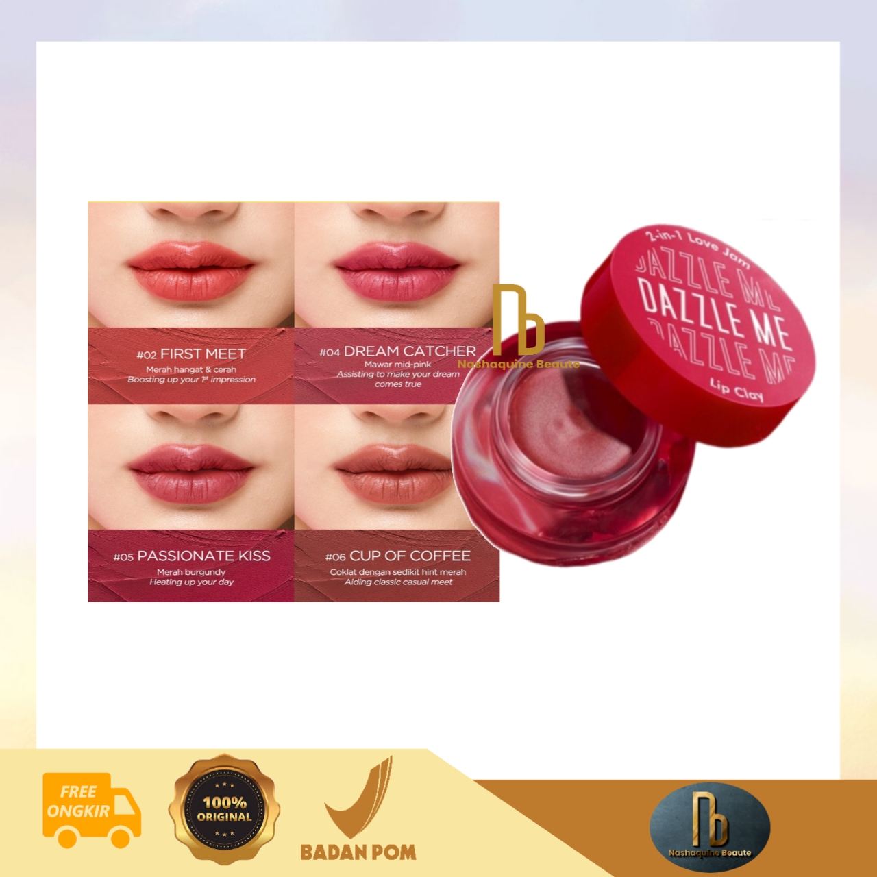 Dazzle Me 2in1 Love Jam Lip Clay Lip Cream Lazada Indonesia
