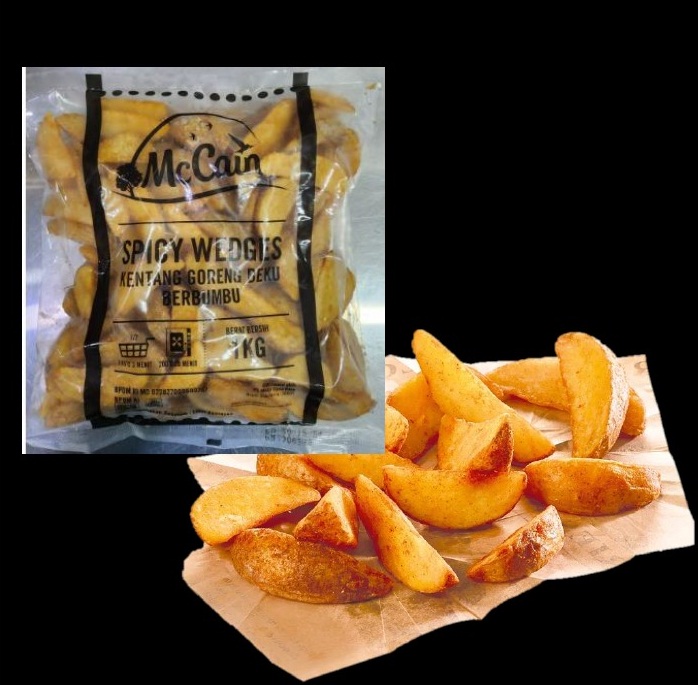 MCCAIN SKIN ON SPICY WEDGES POTATO 1KG KENTANG WEDGE PEDAS Lazada Indonesia