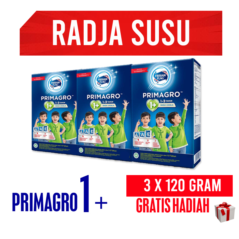 PRIMAGRO 1 PLUS RASA MADU ( 3 X 120 GRAM ) ED 2024 | Lazada Indonesia