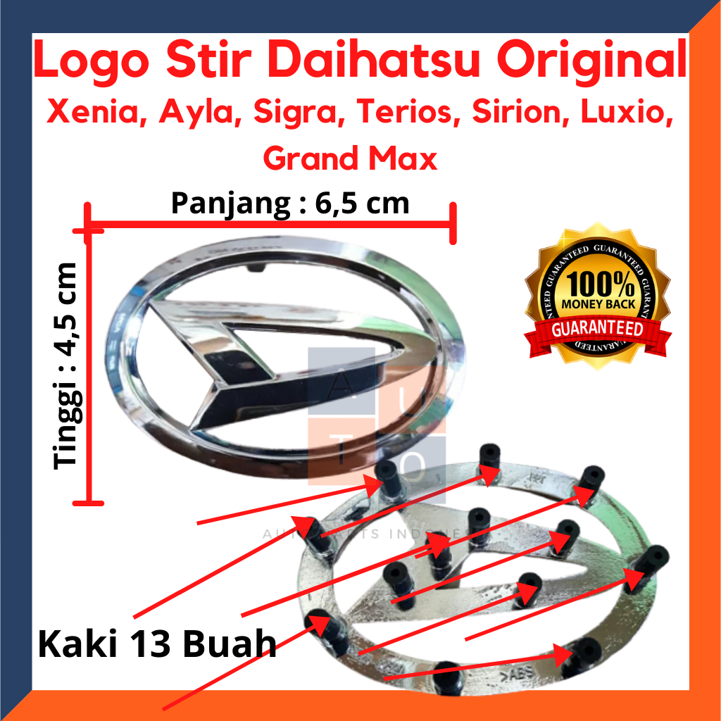 Emblem Stir Mobil Logo Stir Daihatsu Xenia Logo Stir Daihatsu Ayla Logo Stir Daihatsu Sigra Logo Stir Daihatsu Original Lazada Indonesia