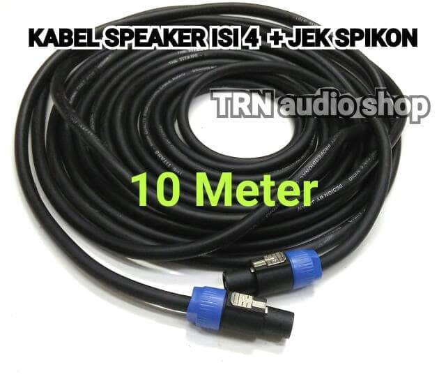 Original KABEL SPEAKER ISI 4 X 2,5MM DENGAN SPIKON SPEAKON 10 METER