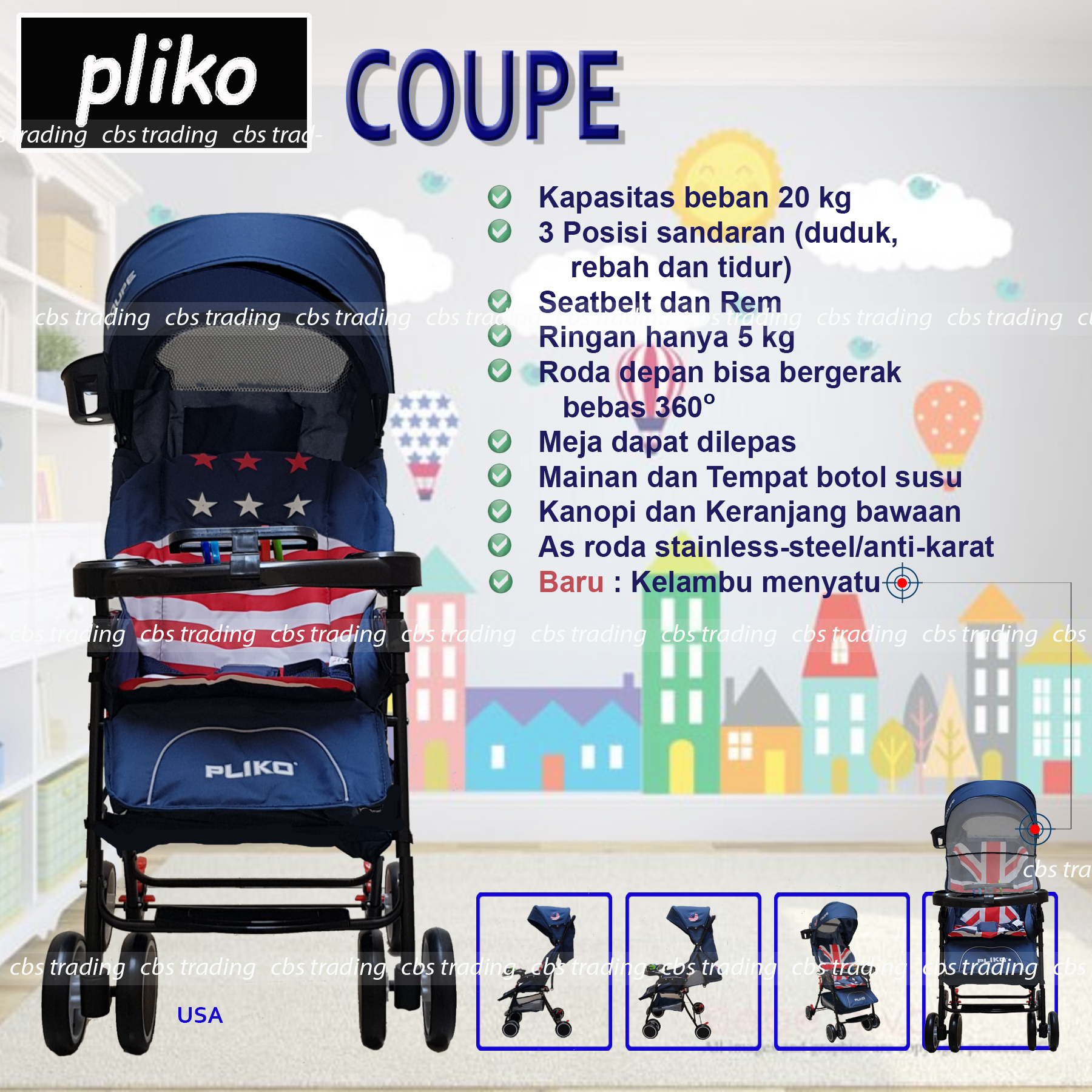 stroller pliko