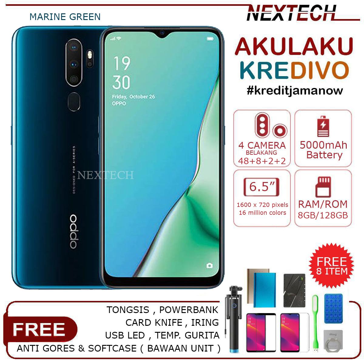 OPPO A9 2020 - 8GB/128GB - GARANSI RESMI + BONUS 8 ITEM