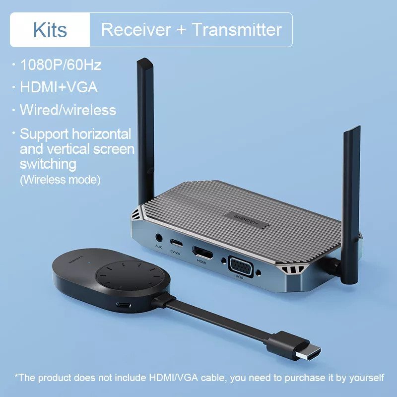 HAGIBIS WIRELESS VIDEO HDMI TRANSMITTER RECEIVER EXTENDER DISPLAY 