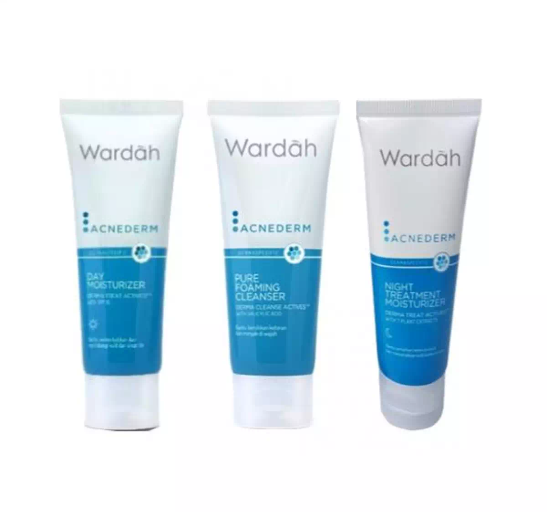 Wardah Acnederm 3 macam / Penghilang Jerawat