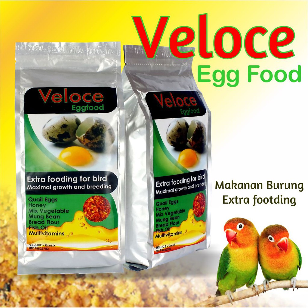 harga egg food lovebird