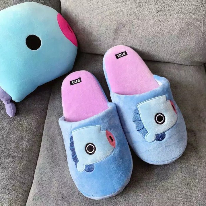 Bisa COD BT21 BTS FLUFFY SLEEPWEAR 
