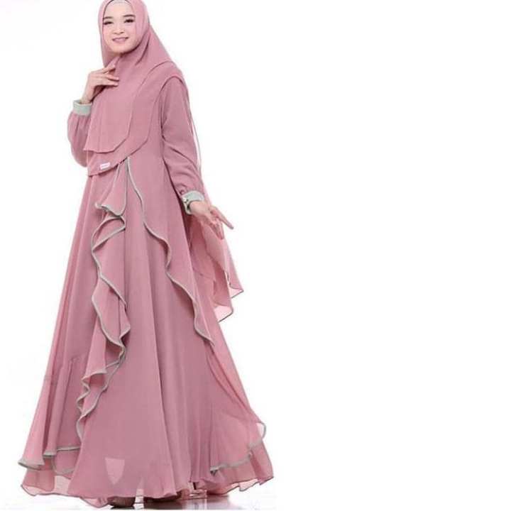 Baju Muslim Original Gamis New Selina Dress Wolfice Gamis