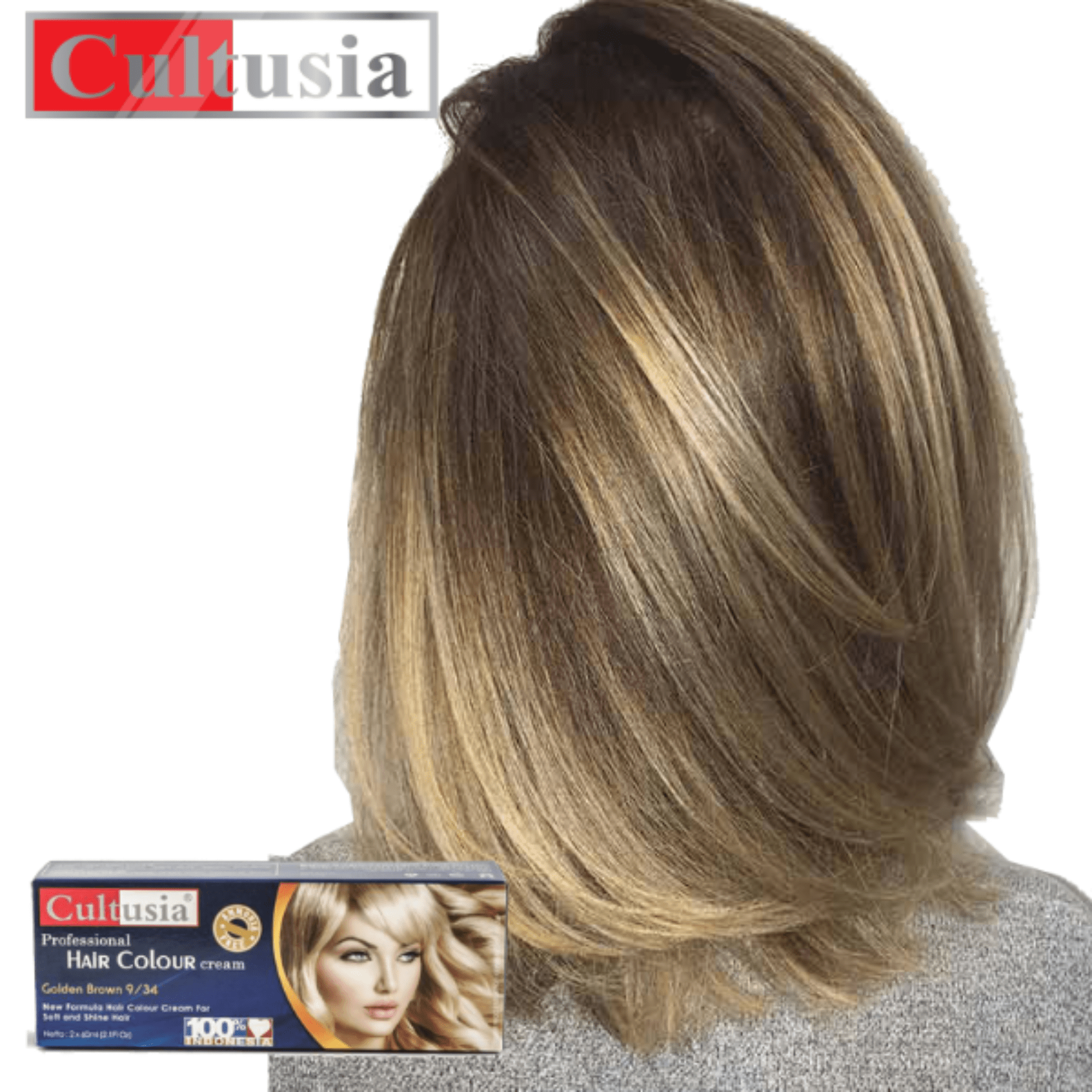 Cultusia Hair Color Golden Brown 60ml Lazada Indonesia