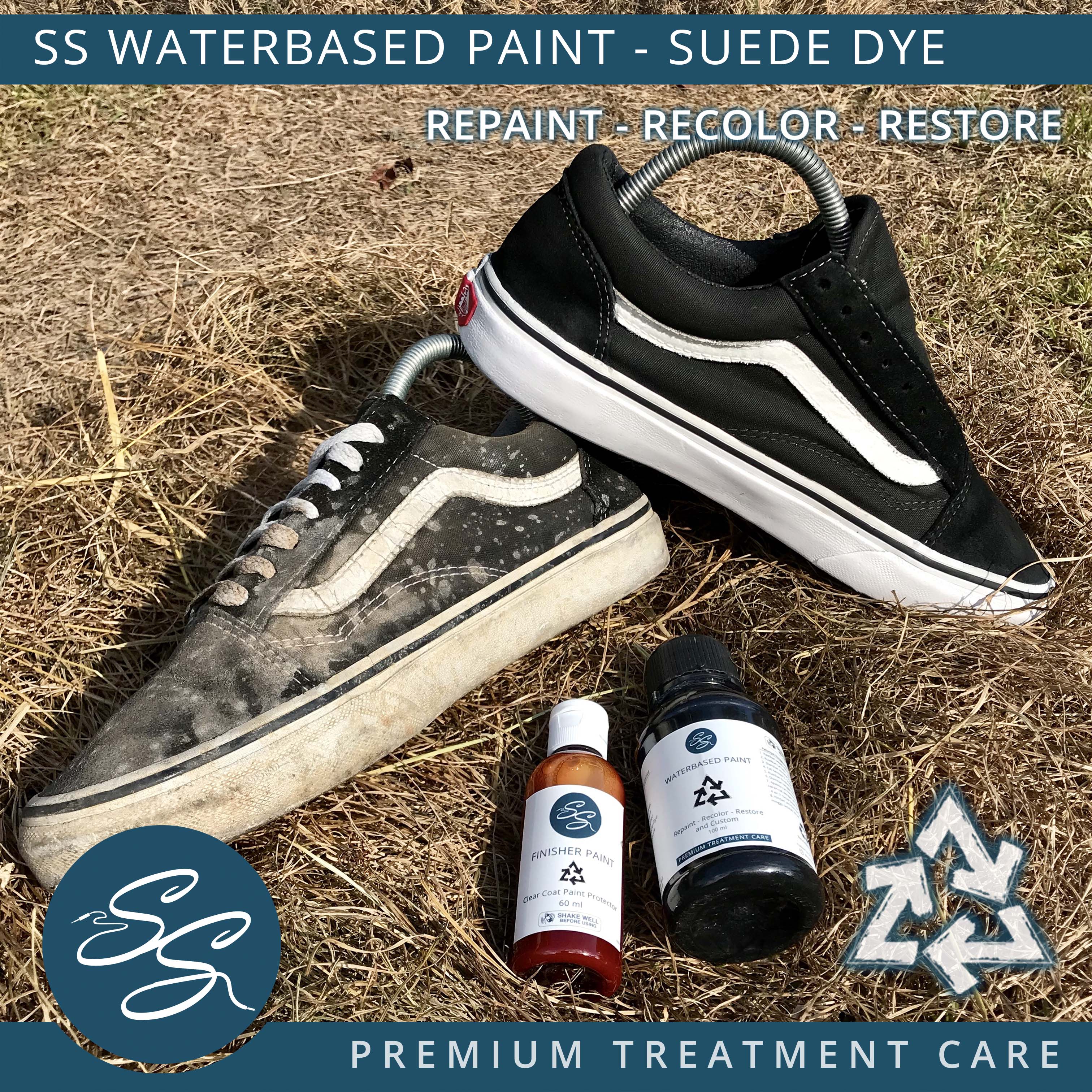 Cat Sepatu SS Waterbased Paint Canvas Suede Dye 50 ml 100 ml