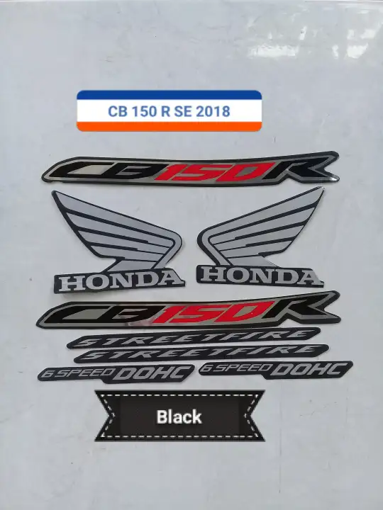 Sticker Striping Lis Motor Honda Cb 150 R Se 2018 Black Lazada