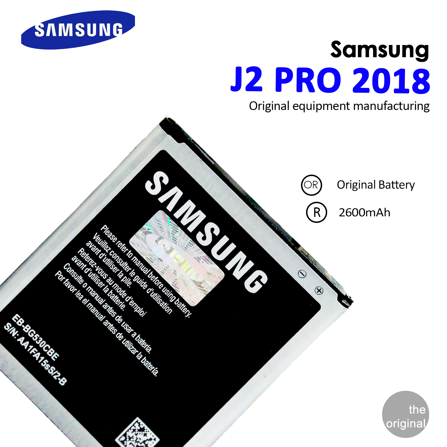 Battery batre Baterai Samsung J2 Pro Original Bergaransi Baterai