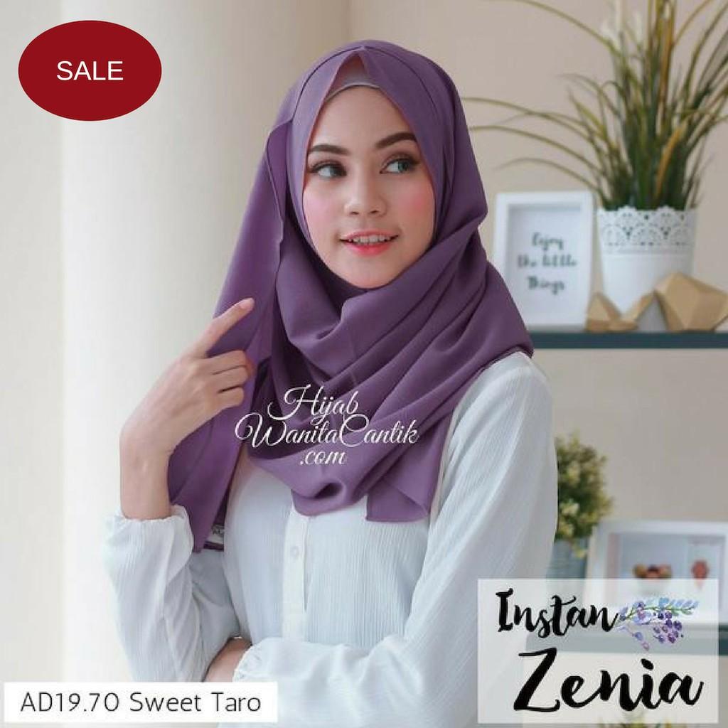 BEST SELLER!!! Hijabwanitacantik ORI | DEFECT SALE Pashmina Instan Zenia ORIGINAL | Jilbab Instan