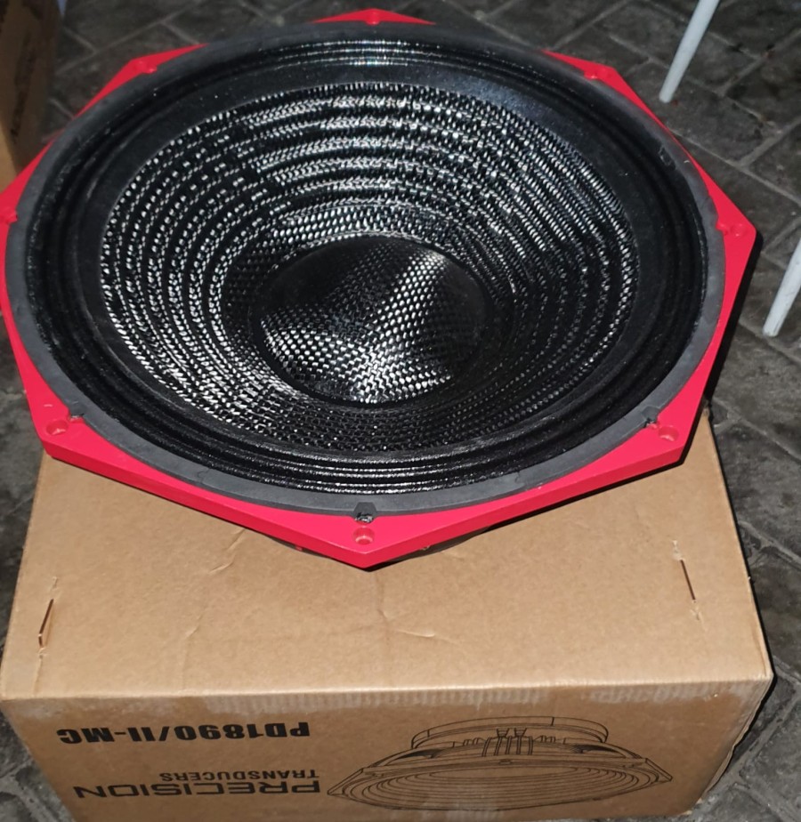 SPEAKER KOMPONEN PD 1890 II Carbon Merah 18 INCH / COIL 5 in / 2400 ...